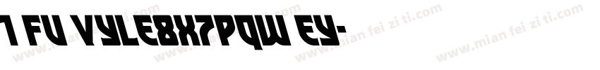 1 fu vyle8x7pqw ey字体转换
